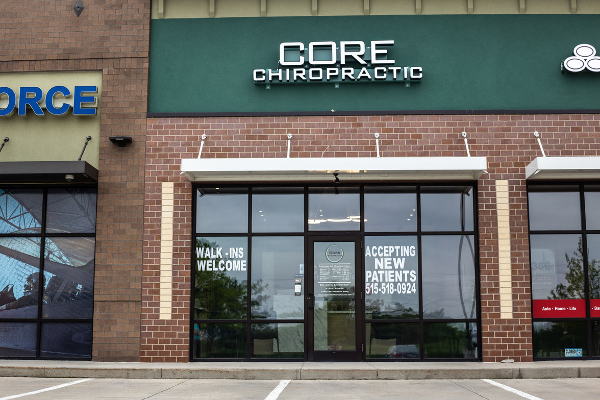 Patient entering a Hollistic Chiropractic Office in Waukee, IA
